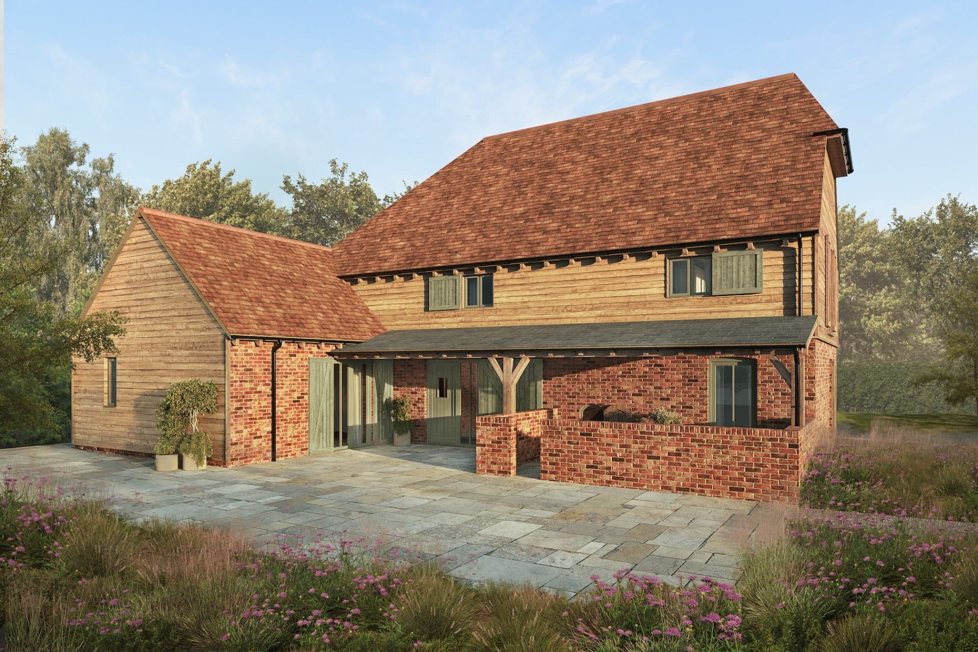 Bespoke plot of circa 1 acre for sale in Broad Oak, Heathfield with views across East Sussex countryside. Contact The Land Agency.